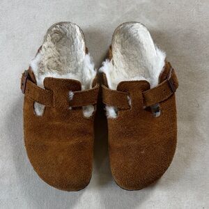 Cozy Brown Birkenstock Suede Clogs